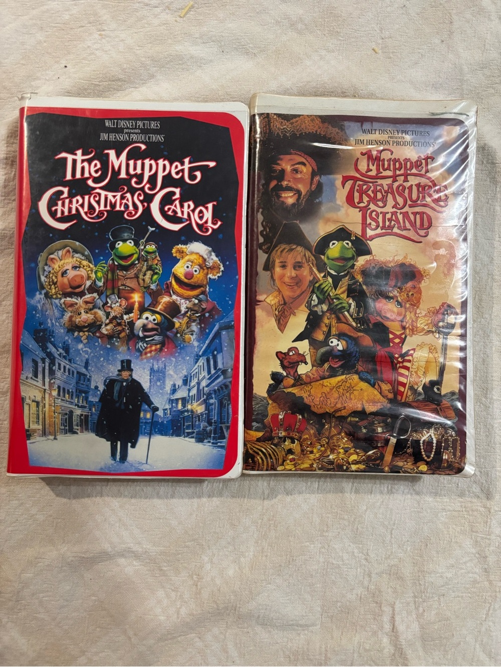 The Muppet VHS Christmas carol and treasure island